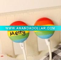 Wholesale National flag earphone in-ear Stereo Earphone for mobile phone mp3 mp4