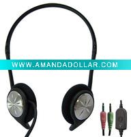 stereo backband computer headphone headset