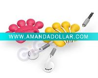 Wholesale RB CW3 SILICONE Feet Shape Cute Cord Wrap for Headphone