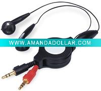Retractable earphone