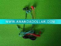 Wholesale red earphone blue earphone black earphone