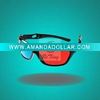 Wholesale 3D glasses Red Blue Cyan Plastic 3D glass circular polarized