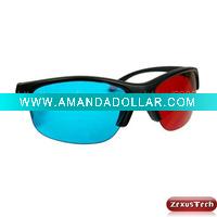 Wholesale PROFESSIONAL 3D Glasses for Red/Cyan 3D Movies Acrylic Resin Frame