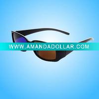 black frame 3D game glasses