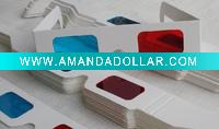 3d glasses ,blue and red