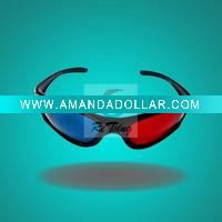 Wholesale Red Blue Cyan Plastic Framed 3 D Dimensional 3D glasses