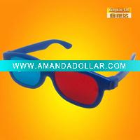 Wholesale plastic red blue 3d glasses for amusement