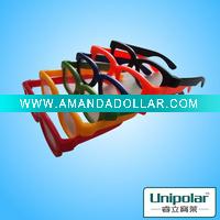 Wholesale various color plastic frame circular polarized 3d glasses for children