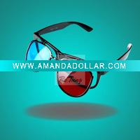 3D glassesRed Blue Cyan Plastic Framed 3 D Dimensional