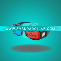 Red Blue Plastic Framed 3 D Dimensional general 3D glasses
