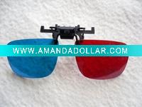 Plastic circular polarized 3D glasses