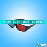 Wholesale 3d games Red/blue lens 3d glasses Plastic frame