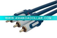 3RCA TO 3RCA composite cable PL-AV-02