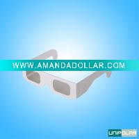 Wholesale popular color printed paper circular polarized 3d tv glasses