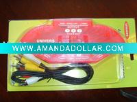 Wholesale 3 PORTS AV RCA VIDEO GAME SELECTOR with 3RCA cable