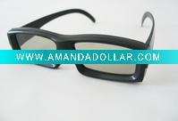 Fashionable Plastic Frame 3D Polarized Glasses
