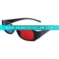 Plastic Frame 3d blue red glasses