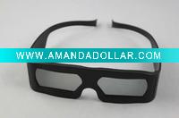 Unfoldable plastic polarized 3d glasses for real D cinemas