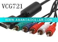 Wholesale game cables of hdmi plug to 5 RCA plug