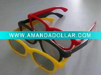 Wholesale Popular Stylish passive plastic circular polarized 3d glasses/ 3d passive glasses/3D GLASSES