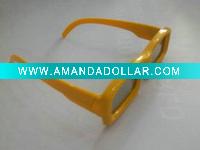 Wholesale Attractive plastic yellow frame circular polarized 3D glasses