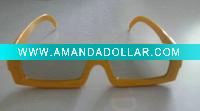 Wholesale Fashionable design plastic yellow frame circular polarized 3D glasses