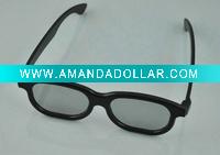 Wholesale Elegant appearance Masterimage plastic black frame circular polarized 3D glasses