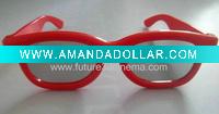 Wholesale Artistic design plastic red frame circular polarized 3D glasses