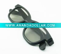 Wholesale Artistic design Masterimage plastic black frame circular polarized 3D glasses