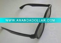 Comfortable Masterimage plastic black frame circular polarized 3D glasses