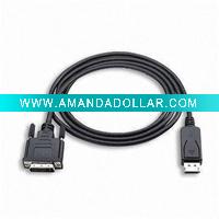 Wholesale isplayPort to DVI Cable with Black Jacket