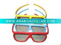 Wholesale Cute frame plastic 45/135 degree passive linear polarized 3d glasses