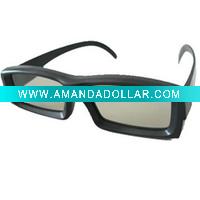 Wholesale Gentle black frame plastic circular polarized Real D 3d glasses