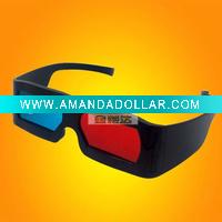 Wholesale plastic red blue 3d glasses for computer games