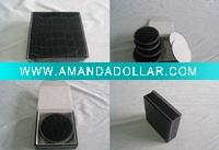 Leatherette coaster set