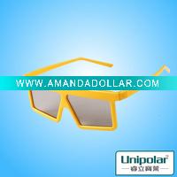 circular polarized plastic 3d glasses for 3d cinema
