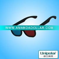Wholesale plastic red cyan 3d glasses for 3d movie
