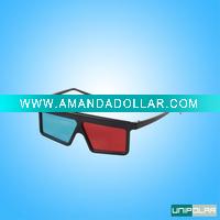 plastic analyphic 3d glasses for 3d theatre system
