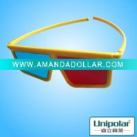 Wholesale red cyan plastic 3d glasses for 3d cinema