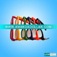 various color plastic linear polarized children 3d glasses