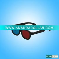 Wholesale Popular Plastic Red Cyan 3D Glasses For 3d Movie