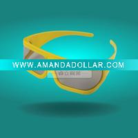 Wholesale high quality plastic 3d movie eyewear with color frame and linear polarized lens for 3d movies and vedios