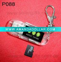 Wholesale solar power tf card usb2.0 novelty small card reader