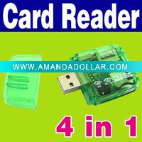 4 in 1 USB SD Card Reader