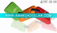 Wholesale 4 ports colorful square USB hub for 2.0