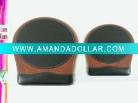 Wholesale Fashion Leather Mouse Mat with Wrist Rest Stand