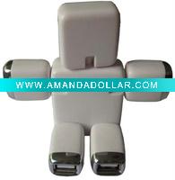 Wholesale robot extend 4 ports USB 2.0 HUB for promotion