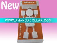 Wholesale New Cute White Human Shape Laptop PC USB 2.0 Hub 4 Port