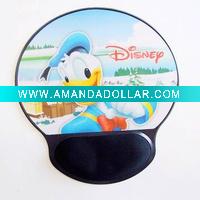 Wholesale Plastic Breast wrist support PVC Mouse Pad