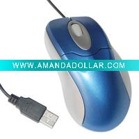 Wholesale big 1000dpi blue color wired optical mouse for gift(JL-M713)
